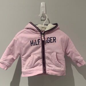 Tommy Hilfiger Light Pink Kids Zip-Up Hoodie 12M
